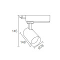 Narrow Beam Silo 30W LED Track Light