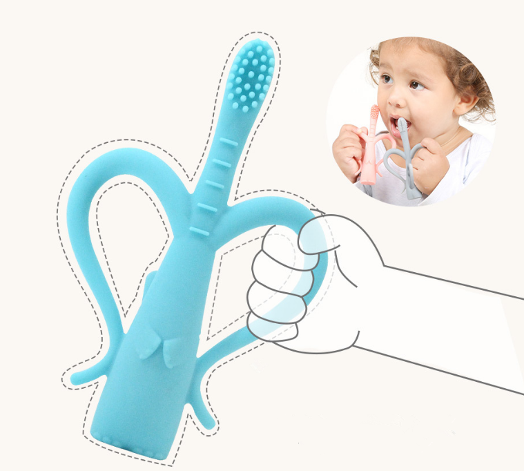 Silicone Training Cleaning Toothbrushes