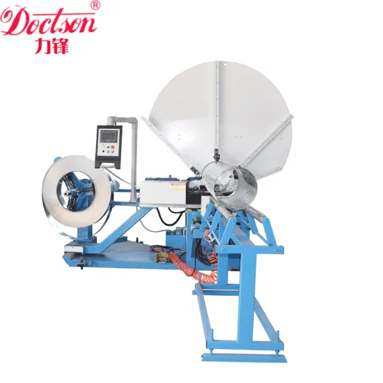 china supplier sprial duct work forming machine,spiro air pipe/air duct tube duct fabrication machine