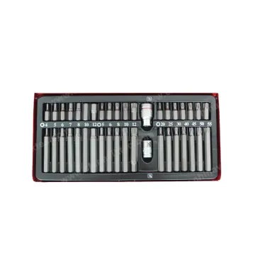 Magnetic Screwdriver Tip Torx Set - 40pc Workshop Tools (VT13093)