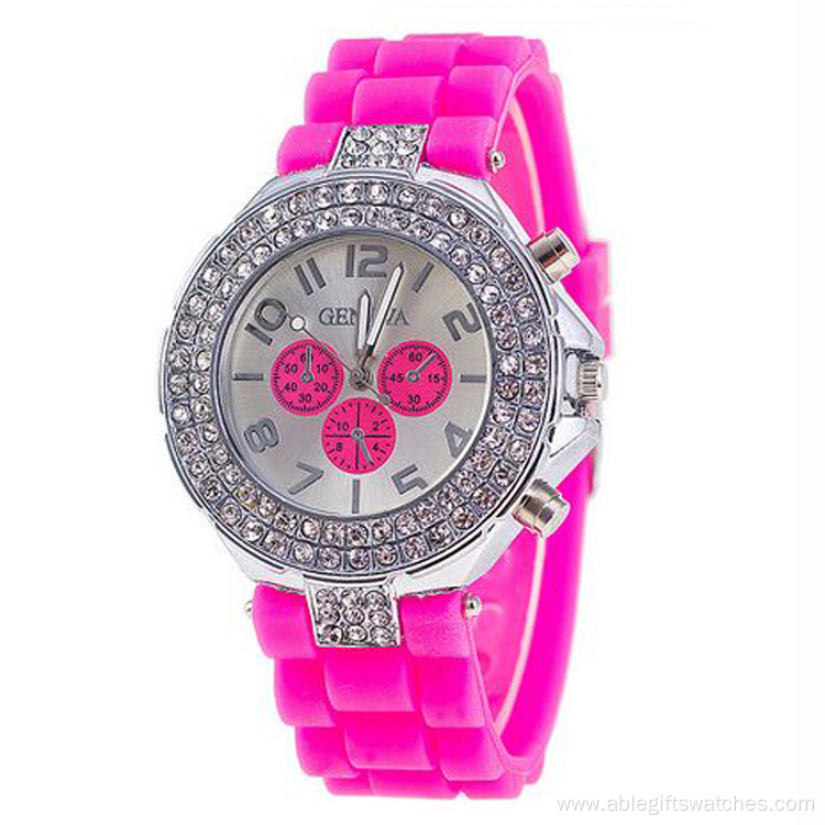 Hight Quality Silicone Wrist Lady Watch