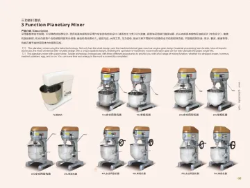 Commercial Bakery Dough Mixer Stainless Steel Planetary Mixer