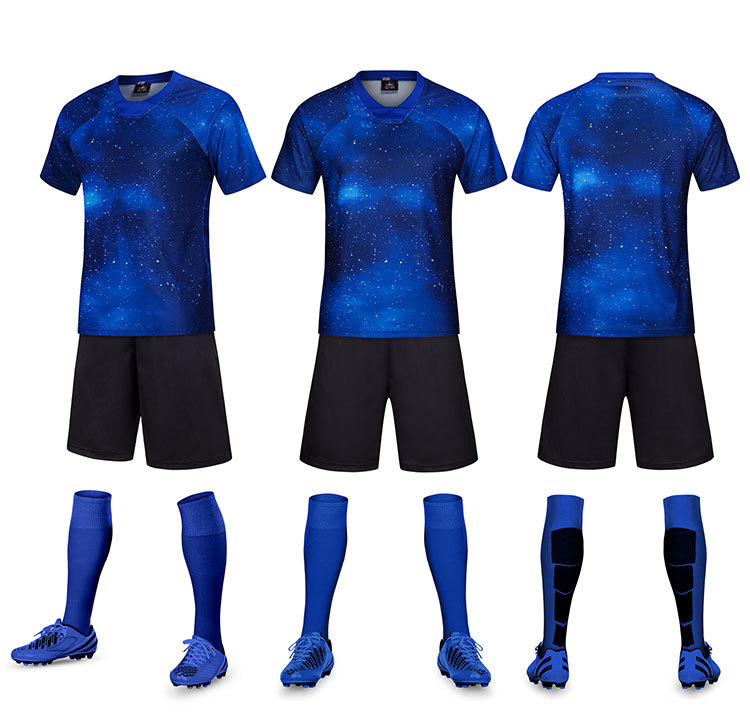 Starry sky pattern soccer jersey training for team