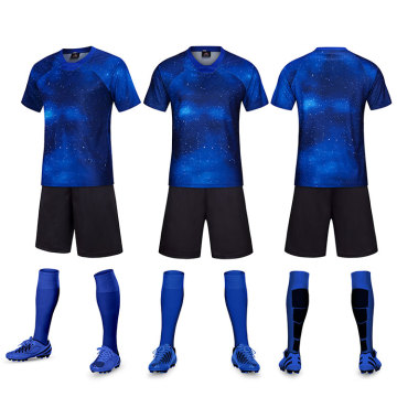 Starry sky pattern soccer jersey entrenamiento para equipo