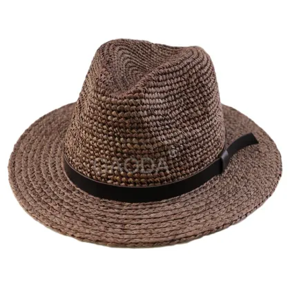 Grass panama hat crochet straw panama hats