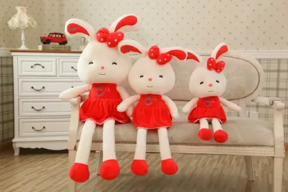 Baby toy birthday gifts stuffed coloful rabbit plush bunny toy cute beautiful rabbit easter bunny soft toys