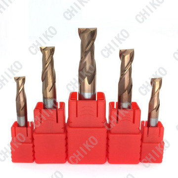 HRC55 Tungsten Steel 2 Flute TiCN Coated Milling Cutter