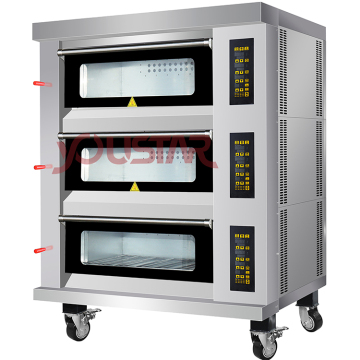 Commercial Electric Bakery Oven for Cake, Pizza, and Bread - 1-4 Deck Baking Equipment