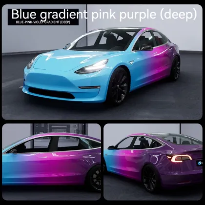 Gradual Color Change Film Sticker for Car Camouflage Modification