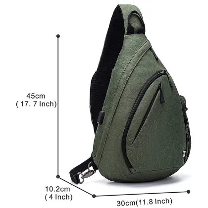 Custom Factory Hot Casual Men's Chest Bag - Simple Shoulder Crossbody Bag