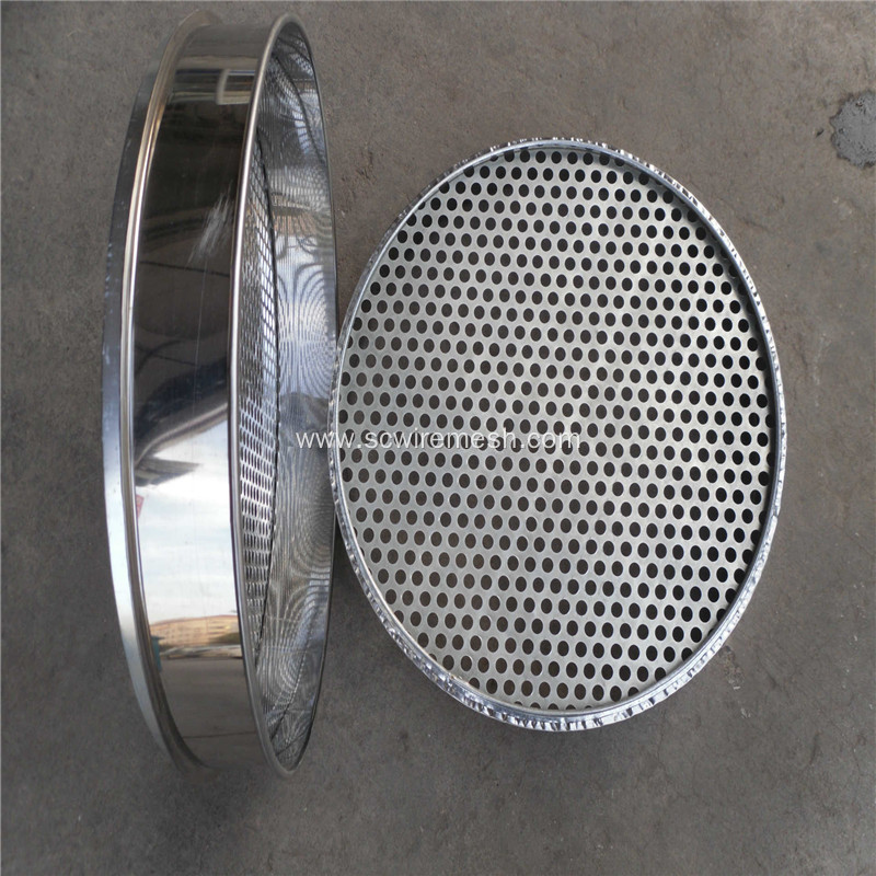 Stainless Steel Perforated Metal Standard Testing Sieve