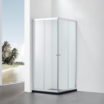 Modern Deluxe Hotel Square Tempered Glass Shower Room