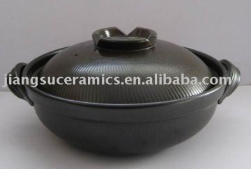 Japanese Style stew pot black casserole hot pot