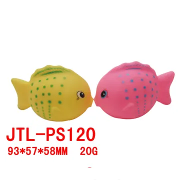 New Colorful Plastic Rubber Fish Toys