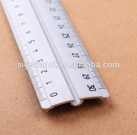 Aluminium Rule Cutting Ruler With Handle 12" Ruler With Level