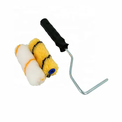 4 Inch Paint Tools: Mini Roller Frame with Mini Polyester Roller Covers