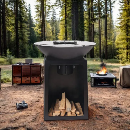 Heavy-Duty Rust-Corten Steel Outdoor Cooking Grill from China Manufacturer for Garden Kitchens and BBQ Fire Pits