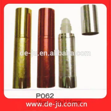 Golden Aluminium Roller Ball Perfume Bottle