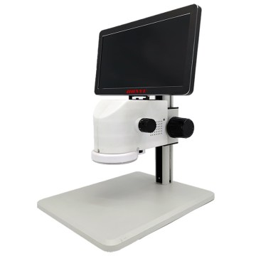 LCD.61.V04 LCD Digital Stereo Microscope with Track Stand: High Definition Visual Inspection Tool