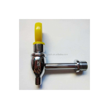 Short Shank Copper Chrome Plated Beer Draft Tap Faucet with Flow Control