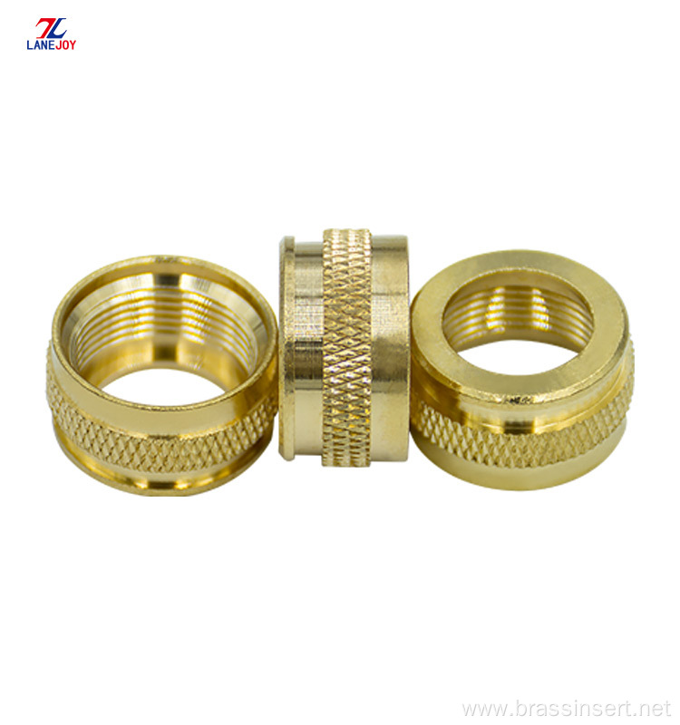 round long brass connector cap coupling ring nut