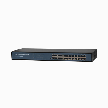 24 ports Interrupteur Ethernet de réseau de vidéosurveillance intérieure 100M