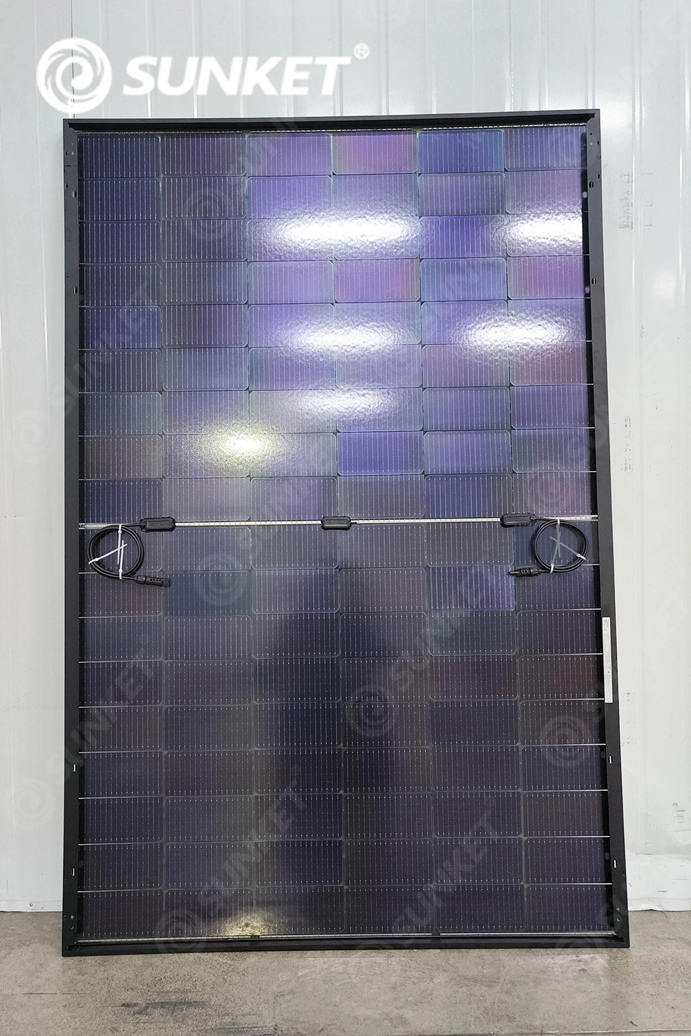 TOPCON Solar Panel 420W 430W 16bb 2 glass All black panel China ...