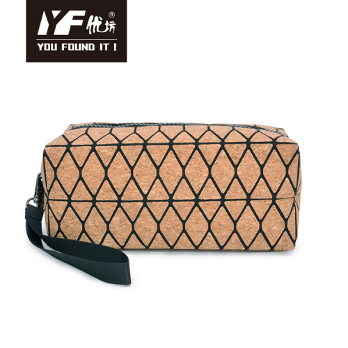 Best Cork Handbags Geometric design cork fashion hand bag Factory