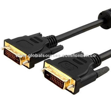 High-speed DVI to DVI/HDMI to DVI Cables with Gold-plated Connector, Up to 2,048 x 1,536 Pixels