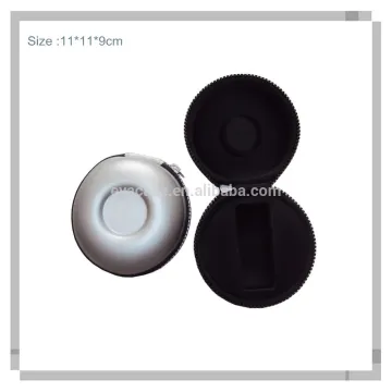 High quality round watch box with zipper closure