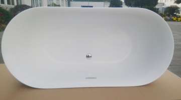 Kbis Upc Acrylic Thin Rim Free Standing Bathtub