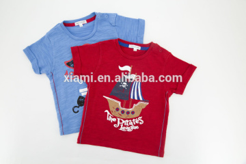 one piece series 100% cotton cool style pure color handsome sea poacher pattern custom t shirt printing