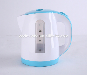 360 degree rotation plastic cordless Electric kettle with LED illumination