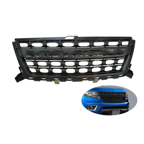 Black Matte Shiny 4x4 ABS Racing Grills for Chevrolet Colorado 2016-2020