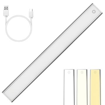 무선 LED 모션 센서 라이트 -24cm ~ 78cm, Stepless Dimming, Type -C 충전 가능