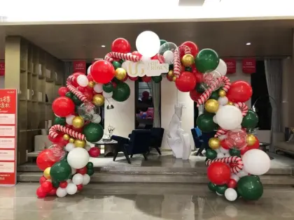 latex merry christmas balloons