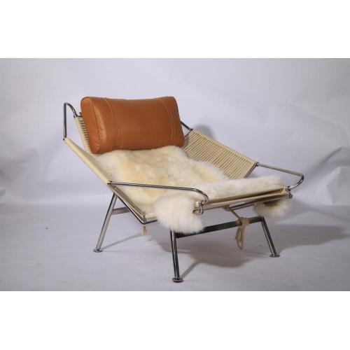 China PP225 Flag Halyard leather lounge Chair Factory