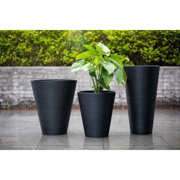 Bacia Decorativa Esculpida Preta