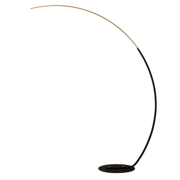 Elegante lampada da pavimento a LED a LED curvo con telecomando e design ad arco per soggiorno