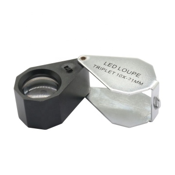 10x21 Triplet LED Loupe - Υψηλής ποιότητας ηλεκτρονικό μεγέθυνση κοσμημάτων