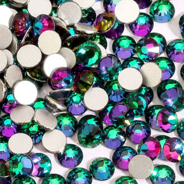 QIAO Hyacinth AB High Quality Bulk SS4-SS30 Nail Art Glue on Rhinestones