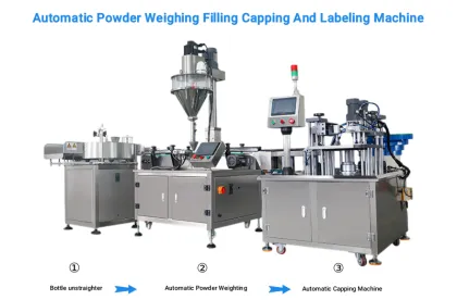 Automatic Jar Bottle Vial Filling Machine for Glitter Cosmetics and Loose Powder