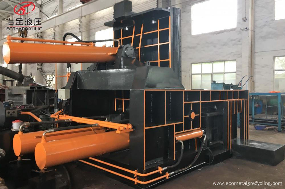 Hydraulic Automatic Side Push-out Metal Scrap Baling Machine