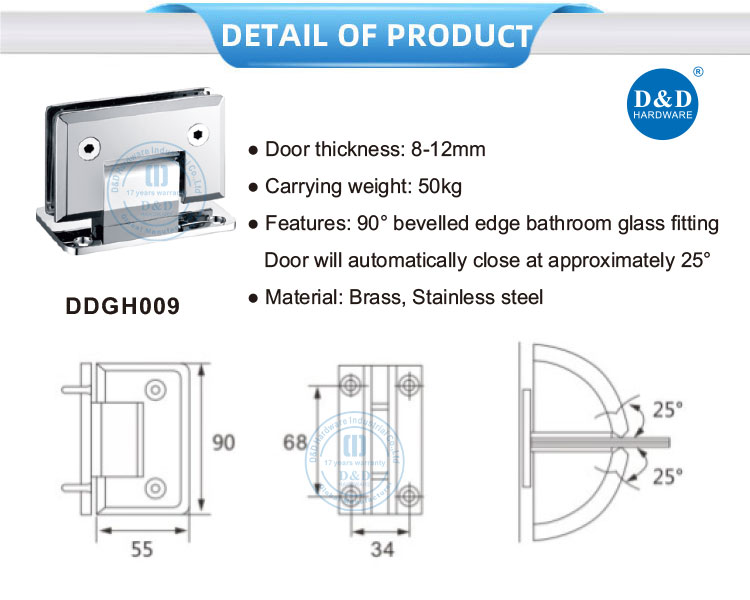 glass door pivot hinge