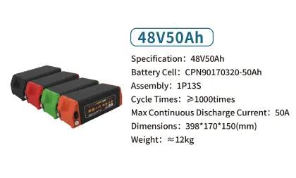 High Power 48V50Ah Lithium Battery for Electric Scooters and High-Speed Vehicles