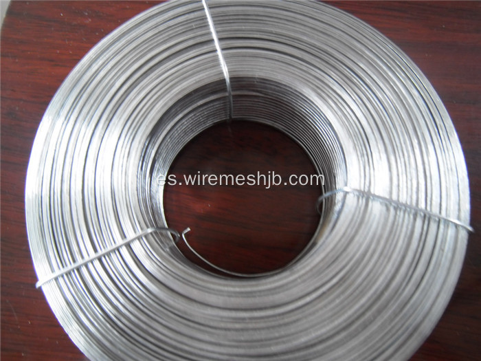 Alambre de acero plano galvanizado de 5.1 mm x 1.5 mm