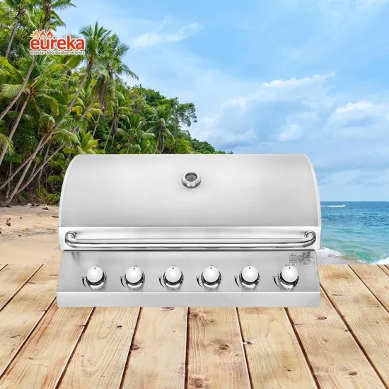 New Style Stainless Steel 6 Burner Gas BBQ Outdoor Barbeque Grill