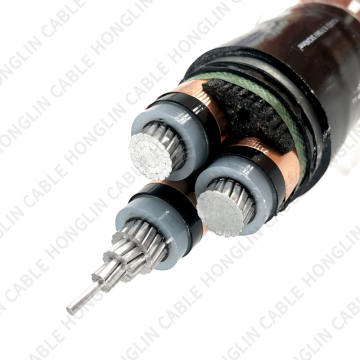 Voltan Tinggi Kabel Kuasa Sarung PVC dengan konduktor tembaga bebas oksigen