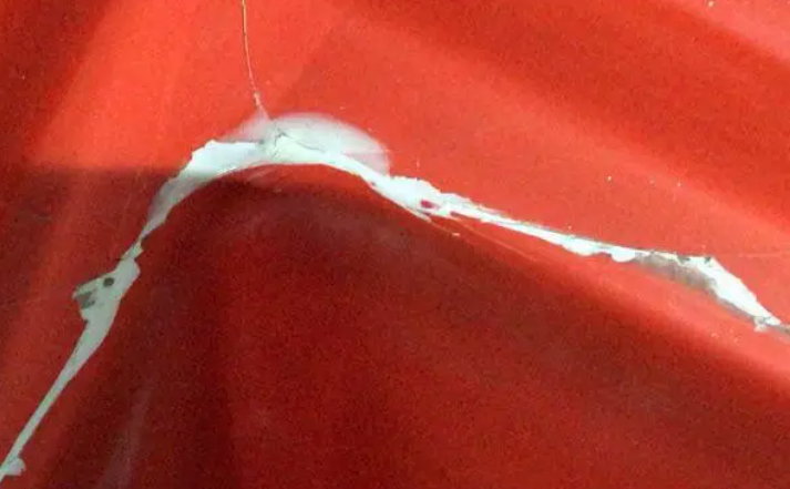 Gel coat delamination