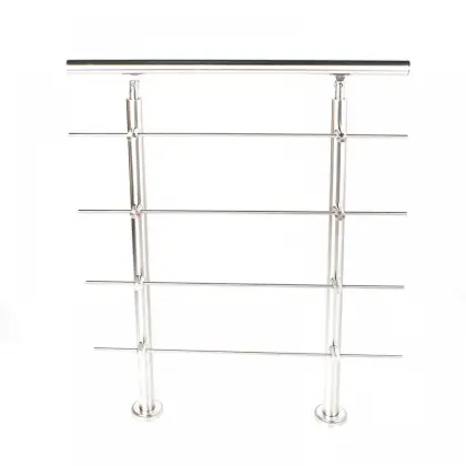 Brushed 304 Stainless Floor Mounted Step Handrails